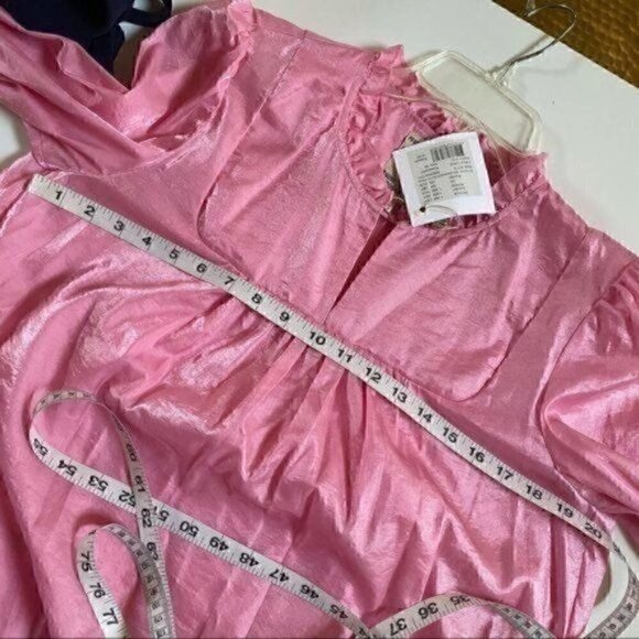 Baum Und Pferdgarten Abernathy Rosebloom Pink Baby Doll Dress sz EU42 US12 Silk - Picture 10 of 15